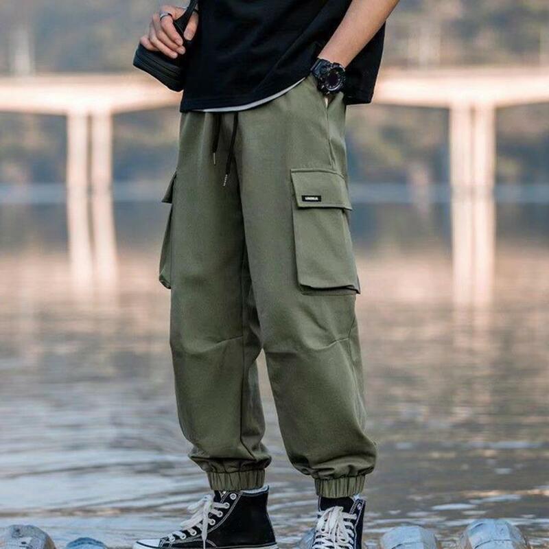 Celana Kargo Pria Celana Militer Joggings Saku Longgar Mode Celana Panjang Klasik Kasual Streetwear Pria untuk Pria Celana Pantalon Hombre