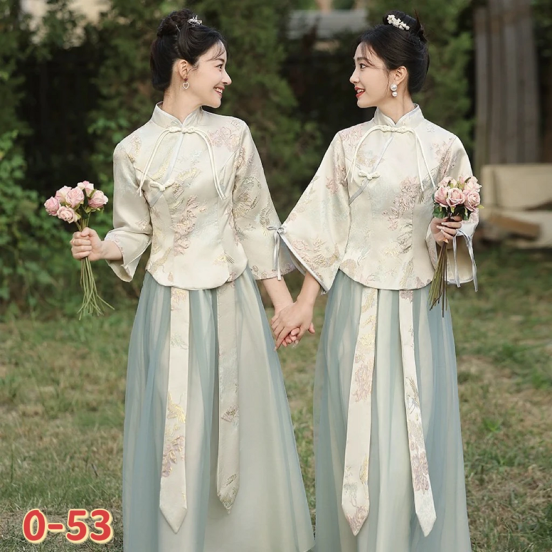 فساتين إشبينة العروس على الطراز الصيني ، جديدة