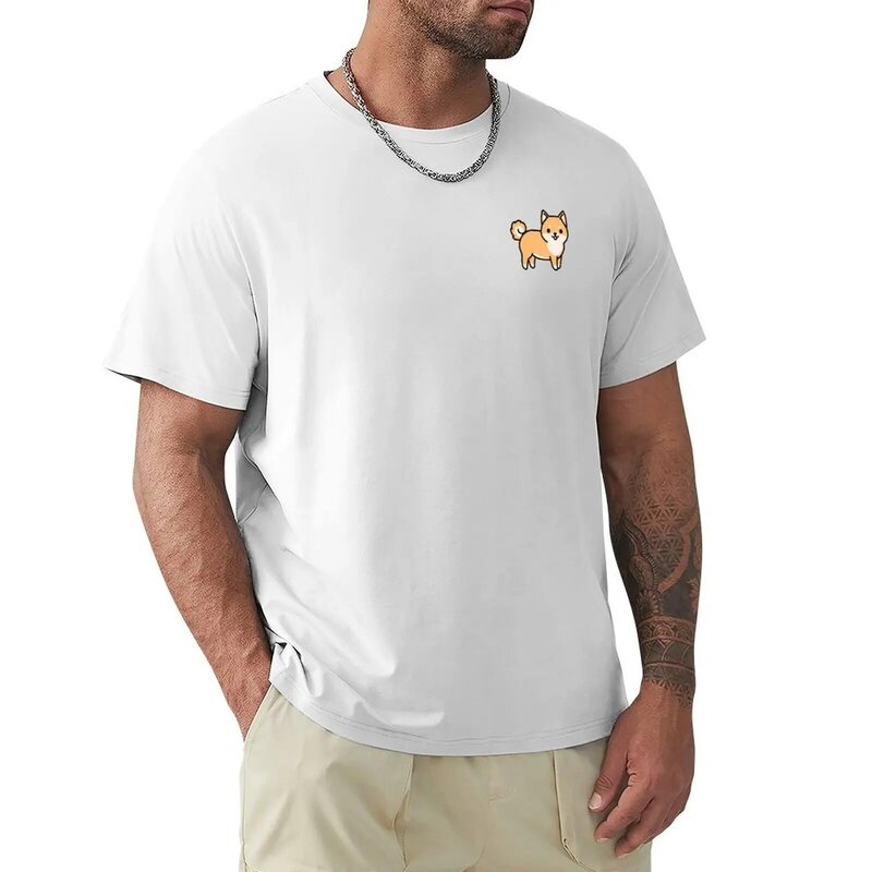 Футболка с принтом животных Сиба-ину, быстросохнущие футболки для мальчиков, новая коллекция, Мужская упаковка