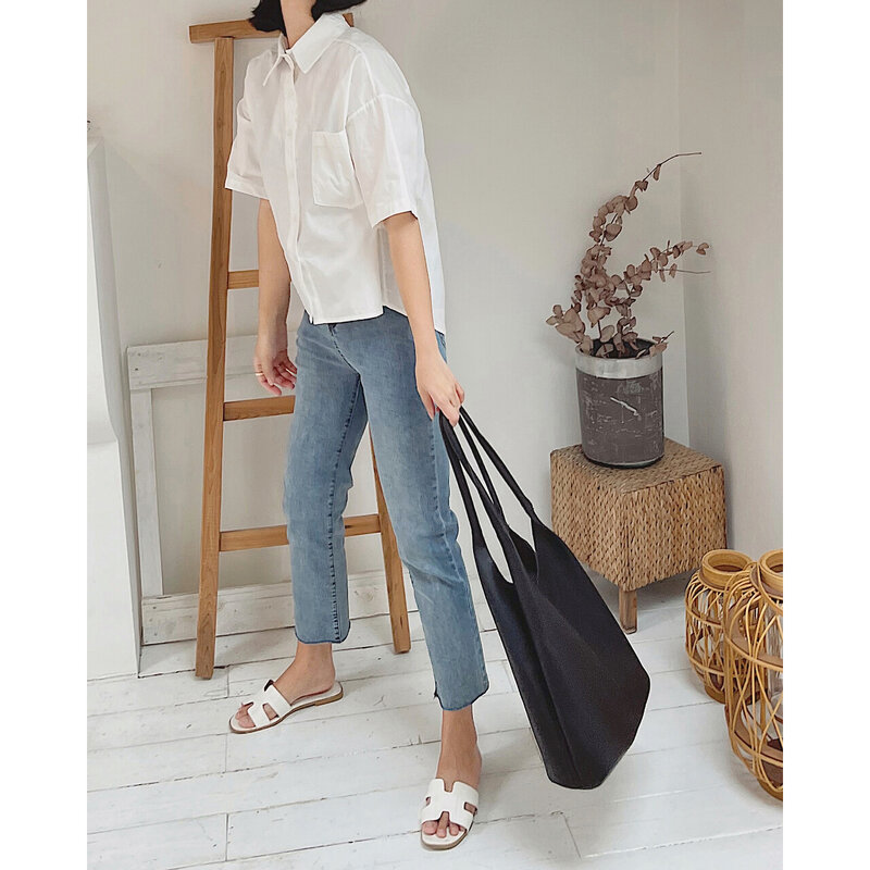 Pantalon en jean droit taille haute pour femme, surintendant ser, mode coréenne, streetwear capri urbain, pantalon vintage Oe, Y2K, 2022