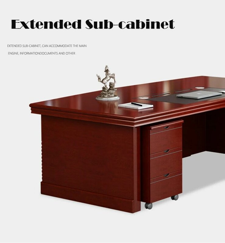 High End Luxury Escritorio De Oficina mobili per ufficio L Shape Design Strong Mobilier De Bureau Home Executive Boss Office Desk