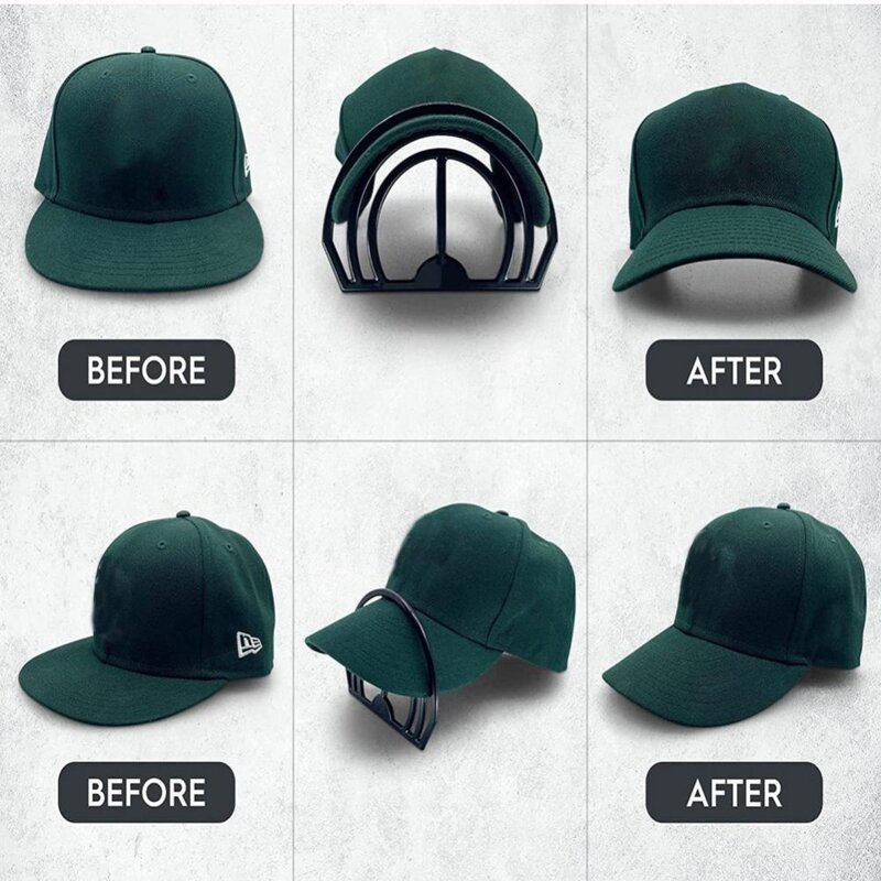 Gorra de béisbol con diseño de doble ranura, sombrero moldeador, doblador de facturas, dispositivo curvo de picos, banda curva, 1 piezas