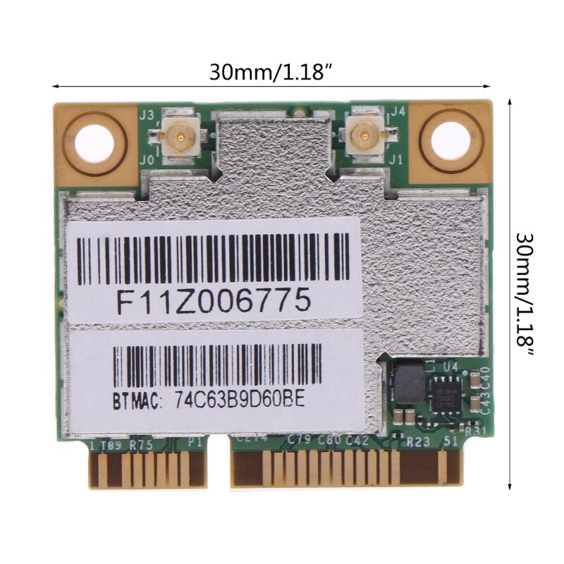 ثنائي النطاق AW-CE123H BCM94352HMB واي فاي بطاقة نصف PCIe 802.11AC 867Mbps اللاسلكية WLAN 4.0 دروبشيب