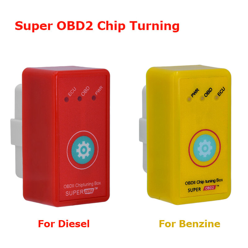 Super OBD2 ECU Chip Tuning Box Ferramenta, Botão Reset, Economizar combustível, EcoOBD Nitro, Diesel, Benzina, Interface OBDII, 2023