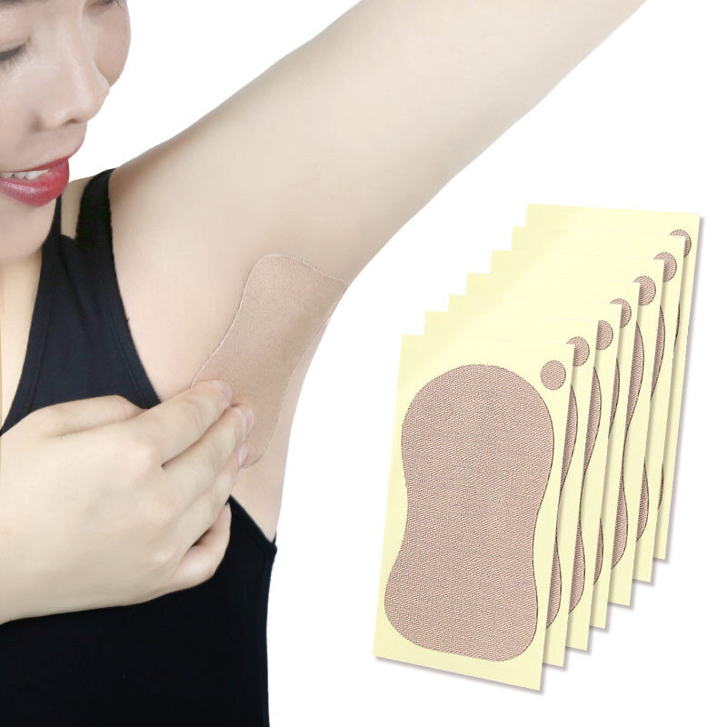 3 Sheets Self Adhesive Deodorant Sticker Sweat Absorbing Armpit Sweat Pads Sticker Underarm Sweat Pads Breathable Armpit Pads