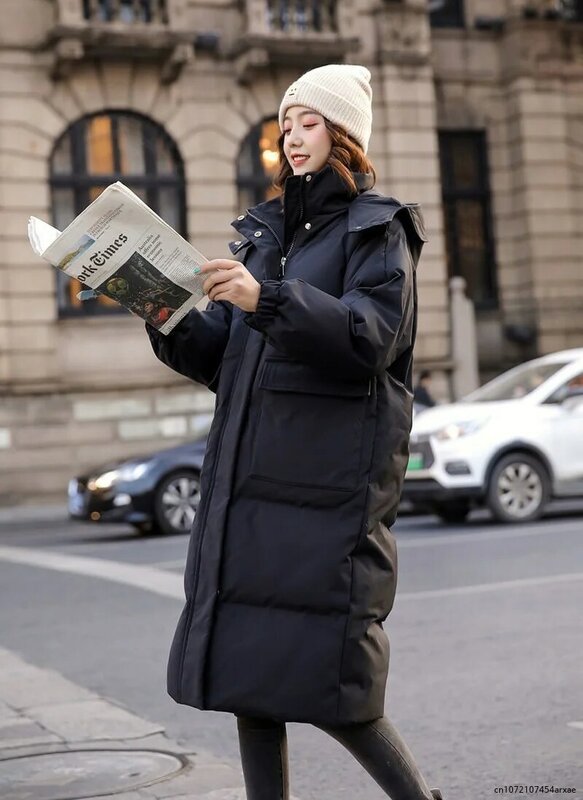 Piumino imbottito abbigliamento invernale da donna nuovo stile cappotto imbottito in cotone allentato coreano giacca imbottita di media lunghezza cappotto di pane