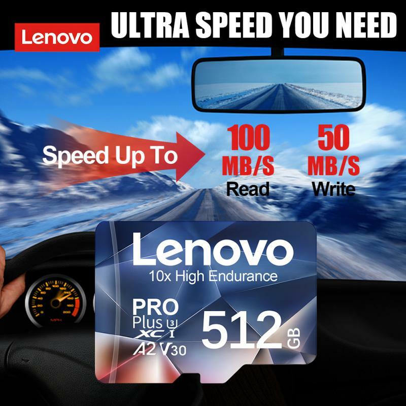 Lenovo-tarjeta de memoria Mini SD para teléfono Nintendo Switch, dispositivo de coche, Monitor, 2TB, 1TB, A2, Class10, 512GB, 256GB, TF Flash, 128GB