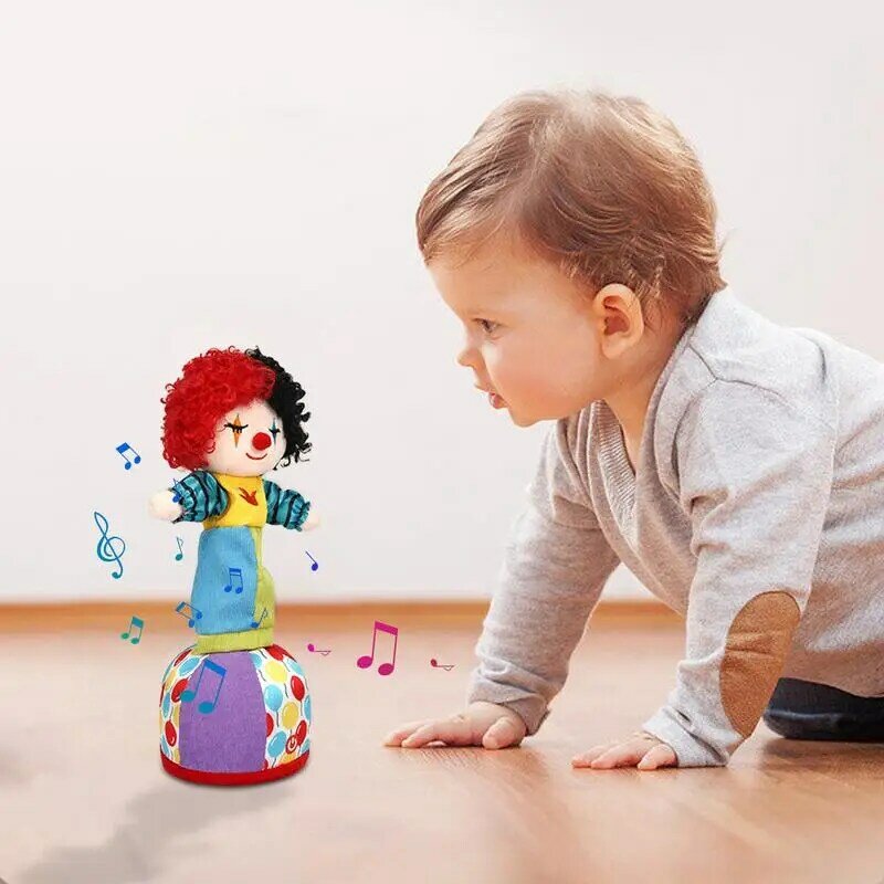 Танцевальные игрушки с голосовым управлением, милая говорящая кукла клоуна, имитационная игрушка, плюшевая кукла стандарта для детей, девочек, мальчиков, студентов