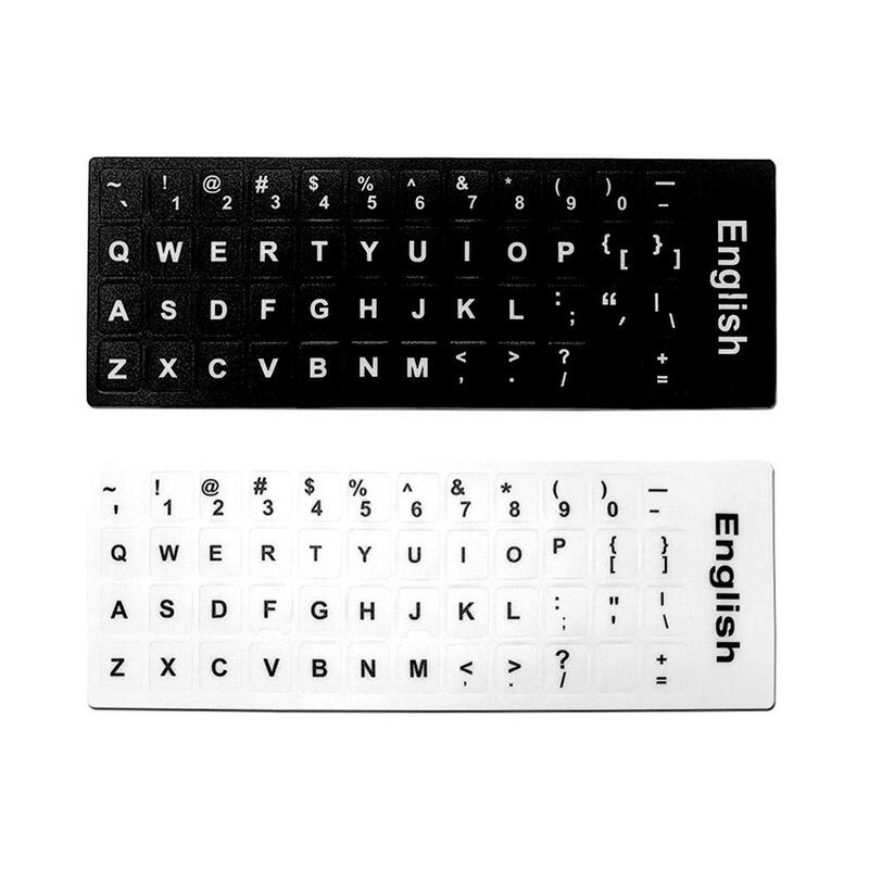 Английские матовые наклейки на клавиатуру, наклейки для ноутбуков с надписями, защитные матовые наклейки, F1U0