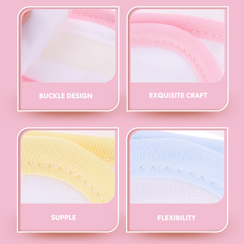 Attaches de couches en tissu coton pour nourrissons, 3 pièces, ceintures de fixation réglables (couleur mixte)
