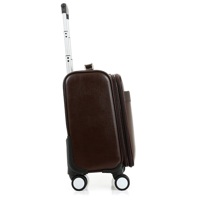 Carry on Luggage with Wheels Small Pull Rod Box Universal Wheel Boarding Box Business Travel Suitcase 16 "combination Box
