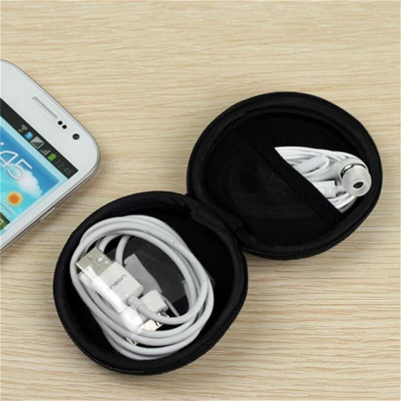 1Pc Durable Hold Case Storage Carrying Hard Bag Box for Earphone Headphone Earbuds memory Card for Easy Travel