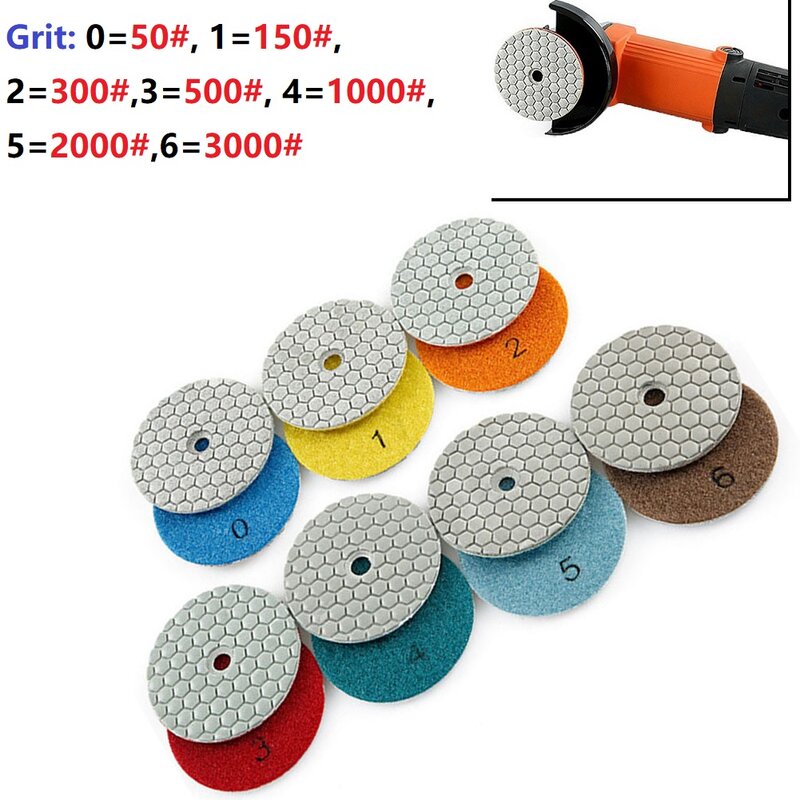 Diamond Polishing Pad Flexible Grinding  Quick Speed Without Scrach Resin 80*80*5mm Wheel Cleaning Polishing Tool