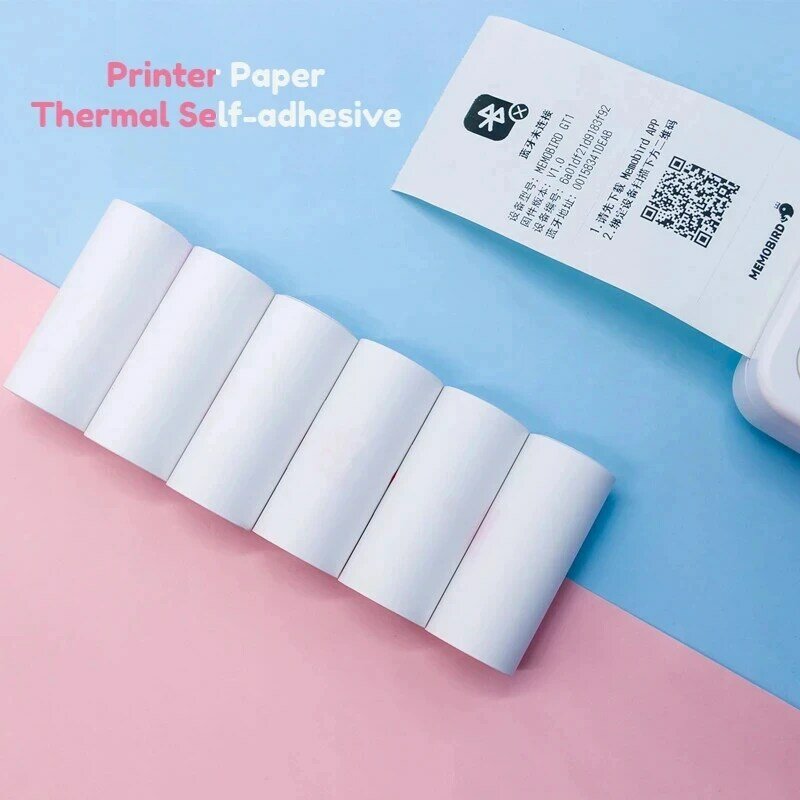 미니 프린터 라벨 스티커, 다채로운 접착 인쇄 용지, 프린터, 어린이 즉석 인쇄 카메라, 57x25