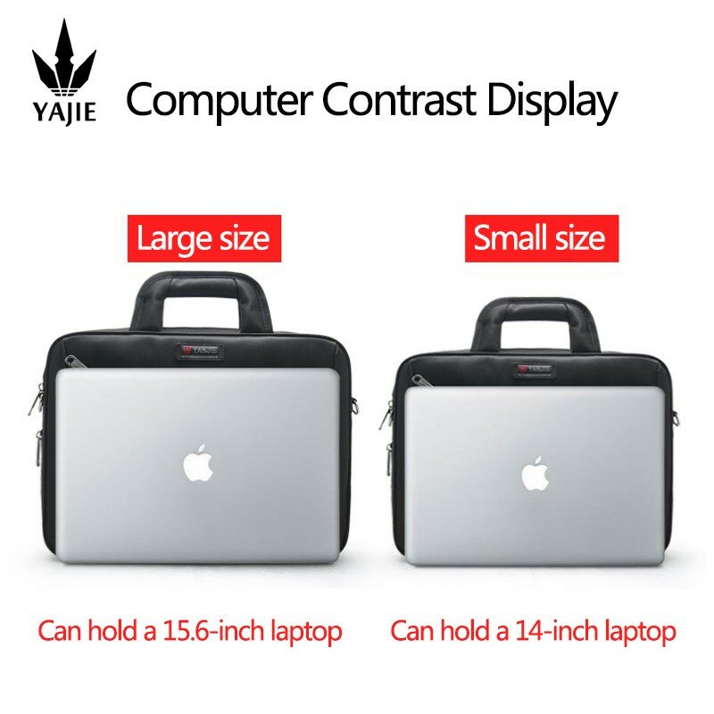 Grote Capaciteit Aktetas Heren Zakelijke Tas 14 Inch 15.6 "Laptoptas Schoudertassen Canvas Handtassen Notebook Messenger Bags