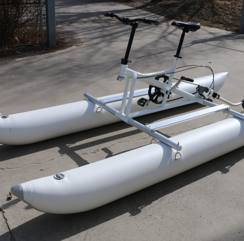 PVC água bicicleta pontão com vento e onda resistência, leve, alumínio liga Material, duplo, novo