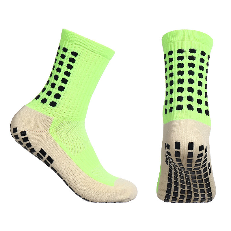 6 пар спортивных Противоскользящих футбольных носков для мужчин и женщин