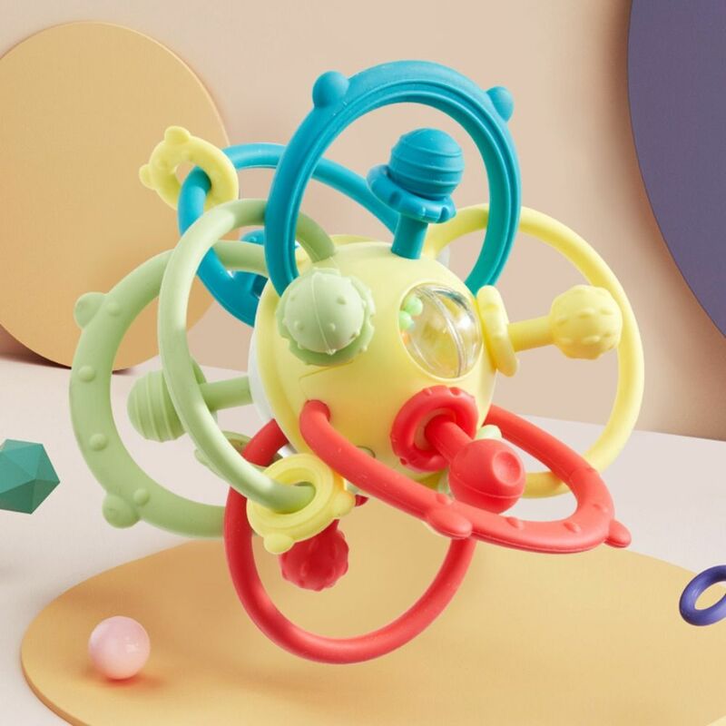Silikonowy sznurek treningowy z zabawka ząbkowanie chwytaniem palca zabawki sensoryczne wielofunkcyjny zajęty zabawka edukacyjna piłki edukacyjny