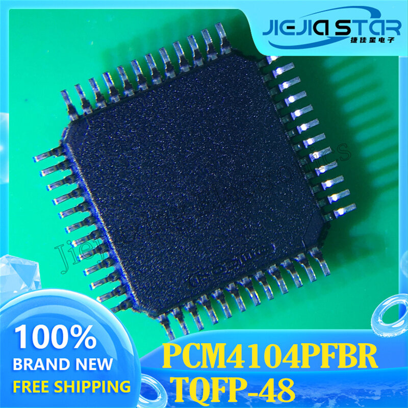전자 2023 + PCM4104PFBR PCM4104 TQFP48 4 채널 118dB 오디오 DAC 칩, 정품 3 개, 무료 배송