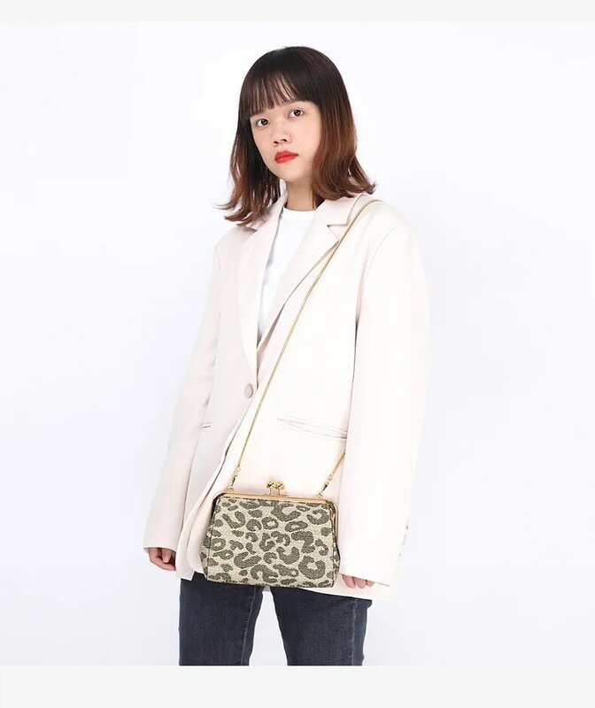 Модная женская квадратная сумка-Кроссбоди в стиле ретро