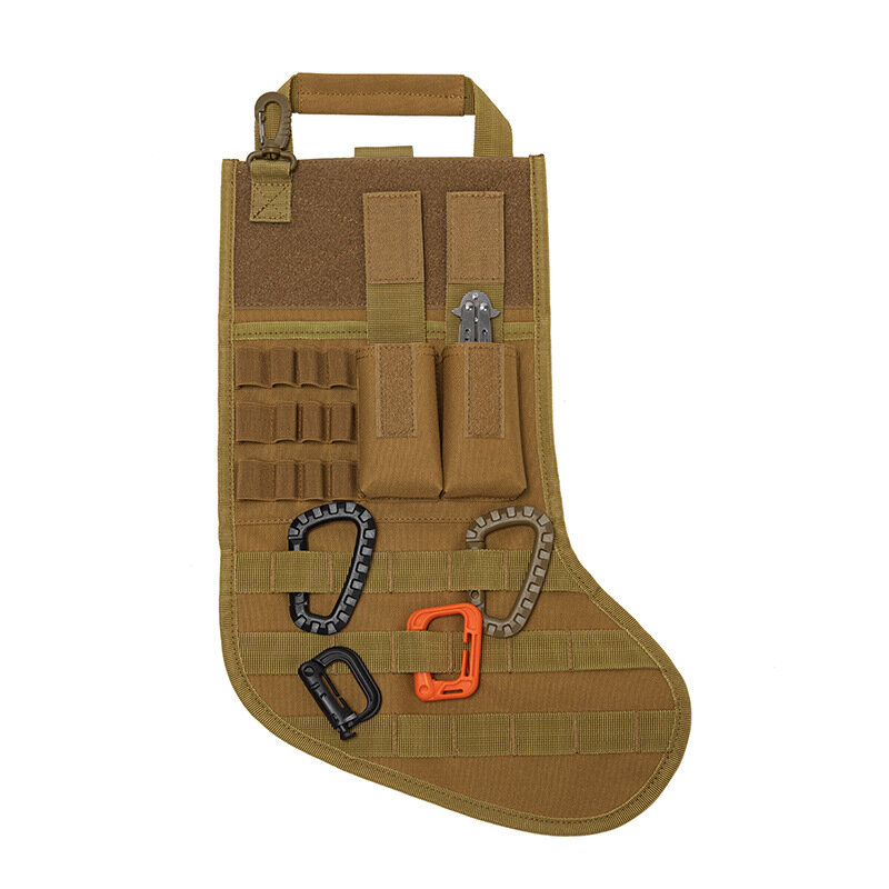 Militare tattico regalo di natale calzini borsa MOLLE marsupio decorazione appesa Tote Army Fan Storage Pack caccia arrampicata