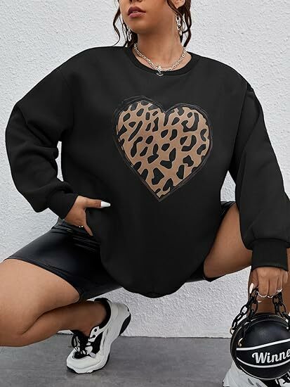 Pullover lengan panjang kasual 2024 Fashion wanita baru Sweatshirt kemeja motif huruf lucu atasan bulu Hoodie longgar