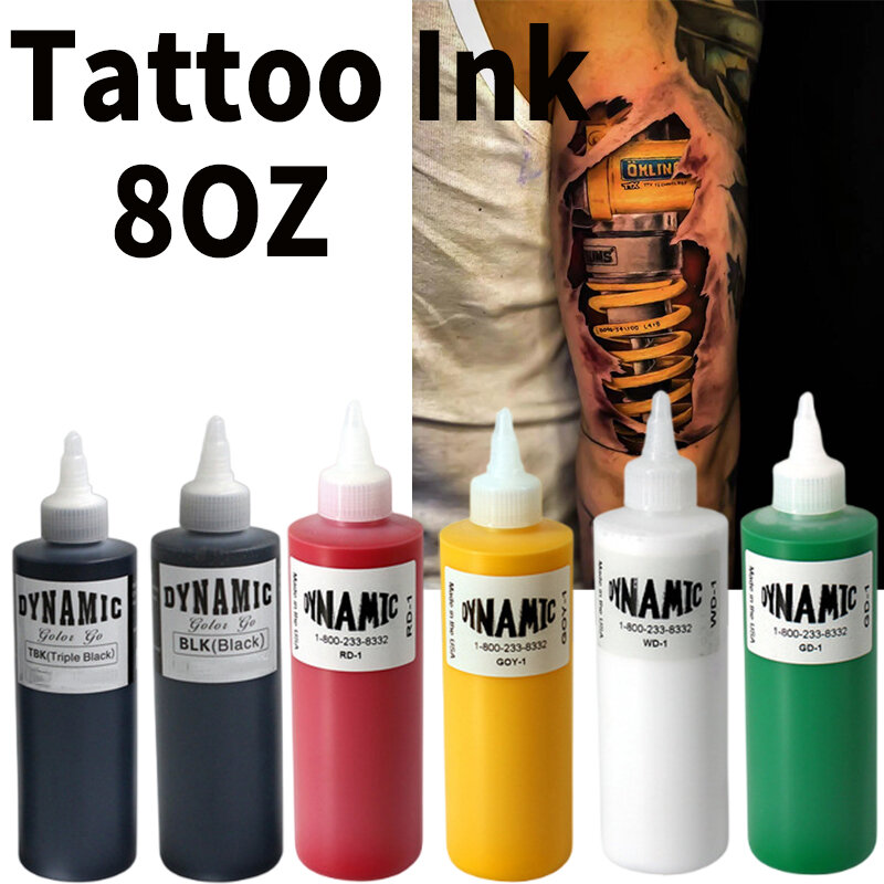 NEW Dynamic 8 color 240ml Tattoo Ink Permanent Makeup Pigment Microblading Ink Body Art Paints Natural lips eyeliner Tattoo