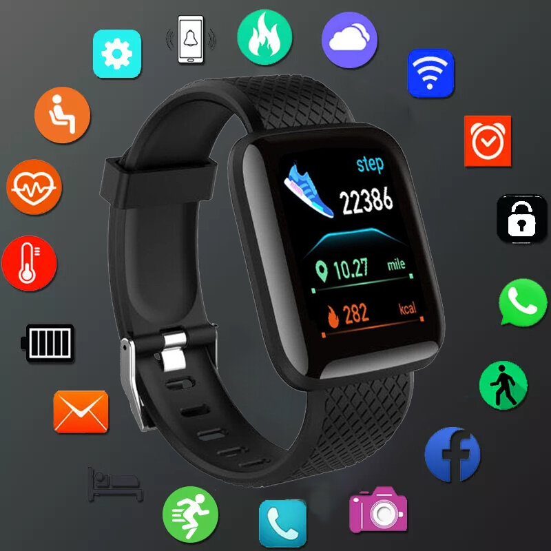 Reloj deportivo inteligente Digital para niños y mujeres, pulsera electrónica Led con Bluetooth D20, horas de Fitness