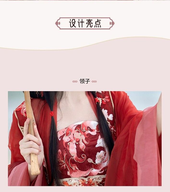 Китайская традиционная одежда династии Тан с машинной вышивкой, юбка-терминал, Женская юбка для весны и осени