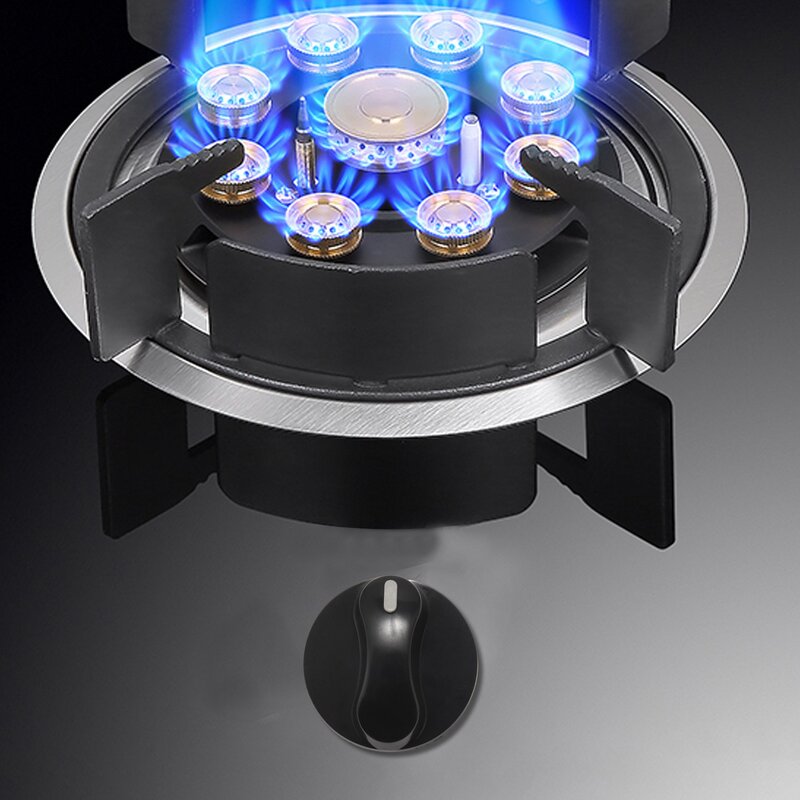 Manopola rotante di controllo del forno della stufa a gas della cucina di plastica nera