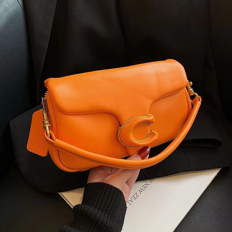 New Women's Crotch Bag Fashion Versatile Bag Candy Color Super Soft Cloud Bag Single Shoulder Bag Crossbody Bag Handbag
