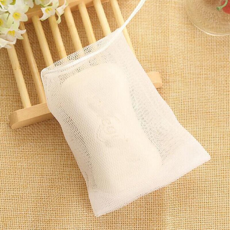 Mesh Soap Bag | Hangable Drawstring Bag, Face Cleansing Foaming Nets | Shower Soap Pouch for Bar Soa