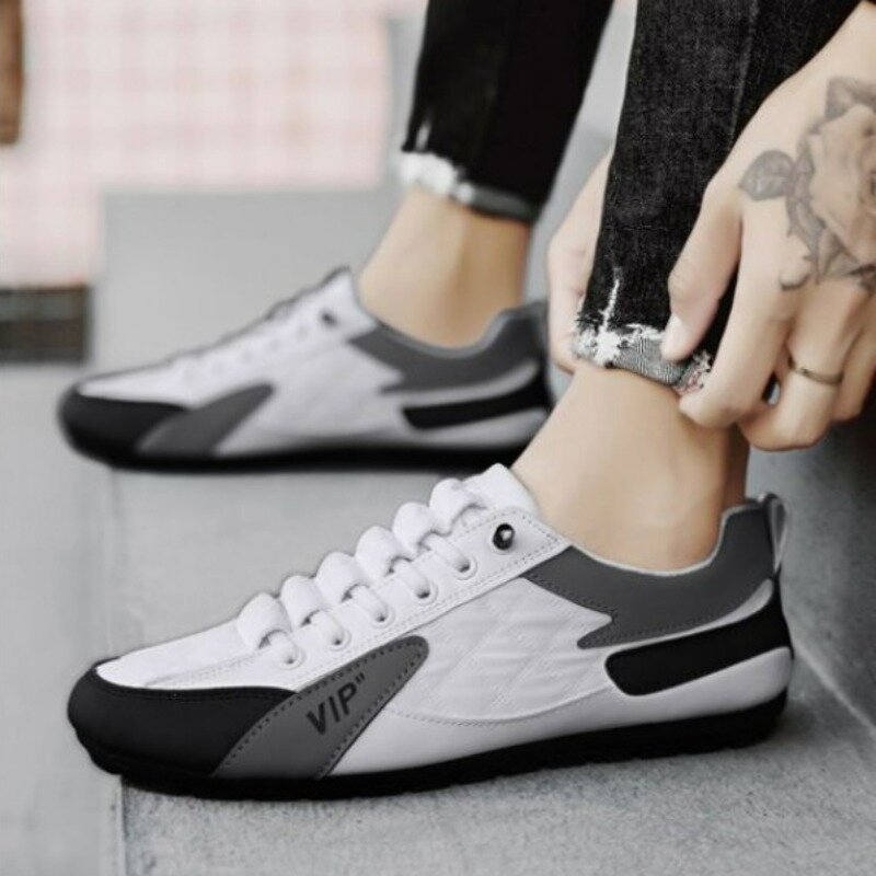 รองเท้าผ้าใบลำลองสำหรับผู้ชาย2024ฤดูร้อนแฟชั่น, รองเท้าผ้าใบคุณภาพสูงระบายอากาศได้ดีน้ำหนักเบา
