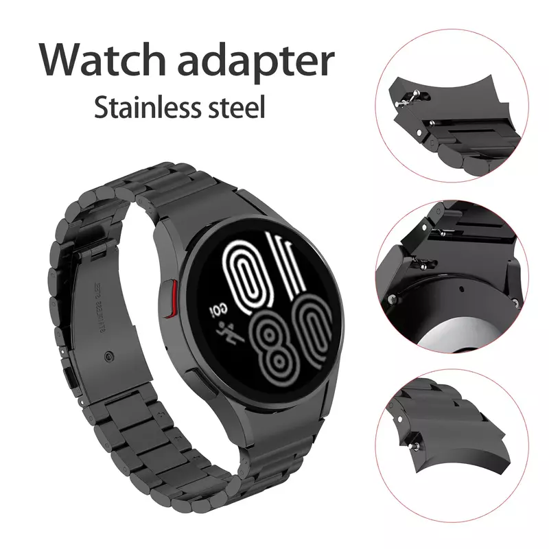 Watch Band Connector For Samsung Galaxy Watch 5/4 40mm 44mm Stainless Steel Adapter for Samsung Galaxy Watch 4 Classic 42mm 46mm