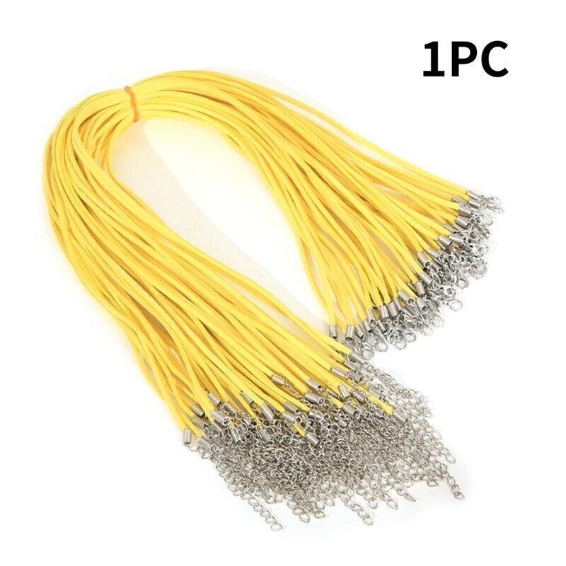 Cadena cordón terciopelo Simple para hacer joyas, cuerda gamuza con cierre langosta, perfecta para cuentas y adornos