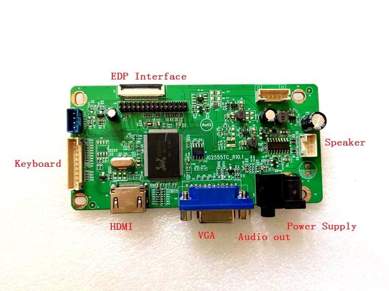 Driver Papan Kit untuk NV133FHM-N56 NV133FHM-N59 HDMI + VGA LCD LVDS EDP Controller Board