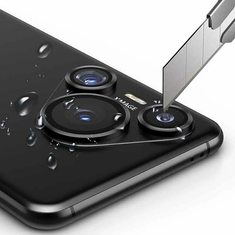 Huaweiy-funda de cristal templado con anillo Matel para móvil, Protector de cámara para Huawei Pura 70, Pura70, 70pro Plus, 5G