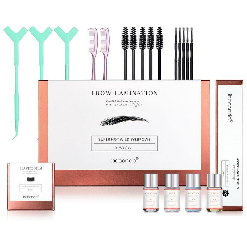 1SET Brow Eyelash Lamination Kit Safe Brow Lift Eyebrow Lifting 3D Effect Protable Travel Kit Professional Beauty Salon Home Use