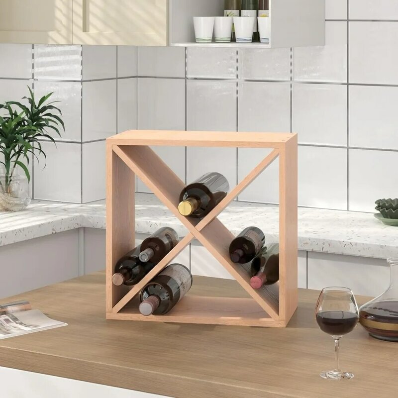 96 bottle wine rack countertop wine storage rack, independent home kitchen bar wooden storage wine rack