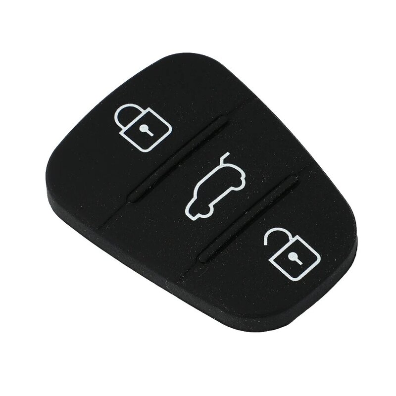 Couvercle de bouton de clé noir, remplacement de coque de clé, 3 boutons, adapté pour Hyundai I10, I20, I30, Ix35, Ix20, 1PC