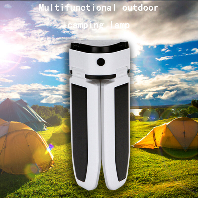 Lámpara de trébol multifuncional, Panel Solar de carga, suministros de imán USB para exteriores, emergencia, alto brillo y durabilidad