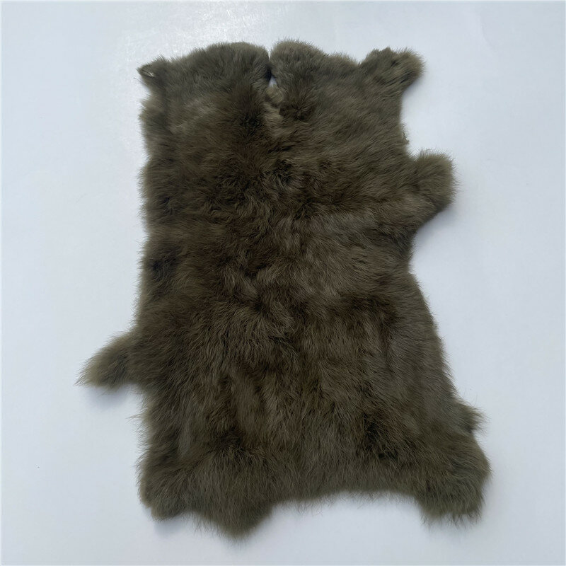 Nature Rabbit Fur DIY Apparel Sewing Fabric Fluffy Rabbit Leather Fur Home Decoration Clothing Accessories Raw