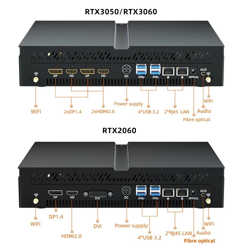 Topton-Mini PC Gamer Computer, Novo Intel i7 13700F, i9 12900F, NVIDIA RTX 4060, 8G 3060, 12G, PCIE4.0, Windows 11, WiFi6, 12G
