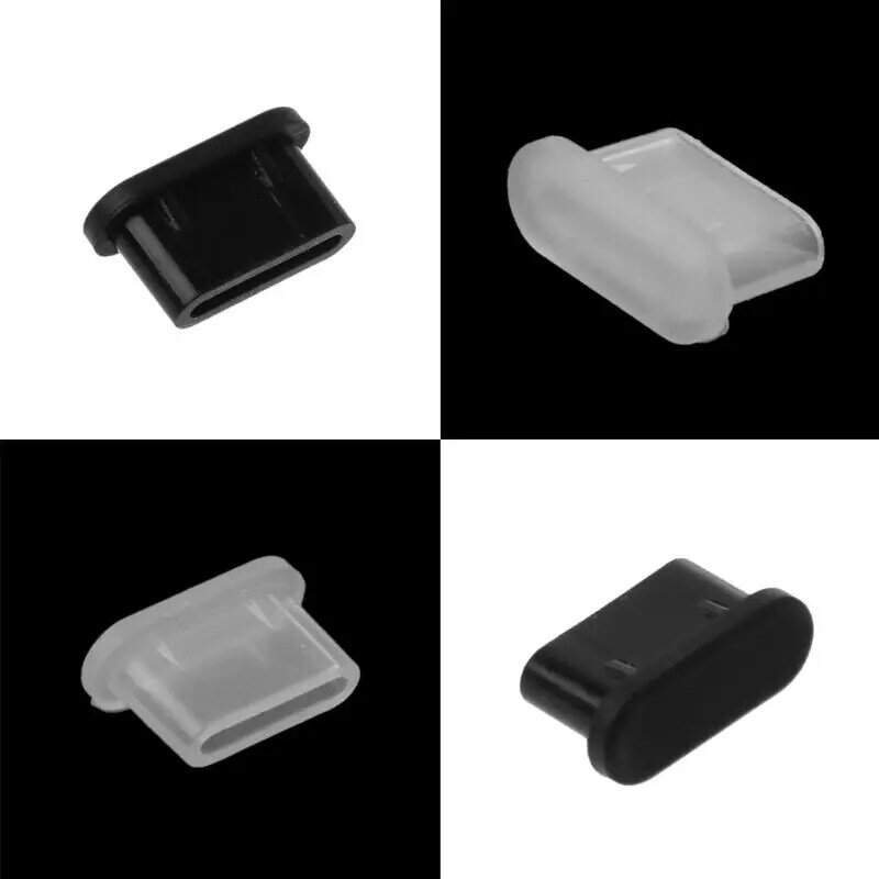 5 Pieces Portable Phone Accessories Silicone Dust Plug for Type-C USB Charging Port Protector