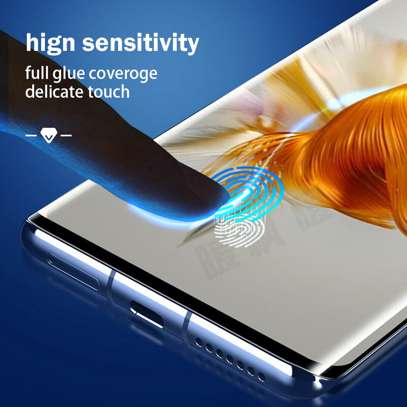 5/3/1Pcs Uv Gehard Glas Smartphone Voor Huawei Mate 50 40 30 30E 20 Pro Plus rs 40E Telefoon Screen Protector Hd Beschermende Film