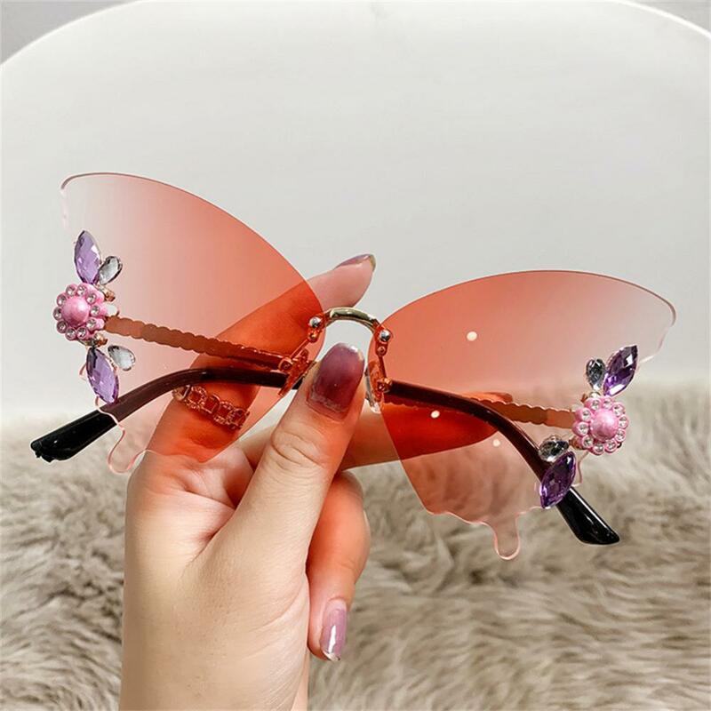 Frameloze Zonnebril Gradiënt Uv400 Kleding Accessoires Zonnebril Kleding Accessoires Brillen Trendy Zonnebril Mode