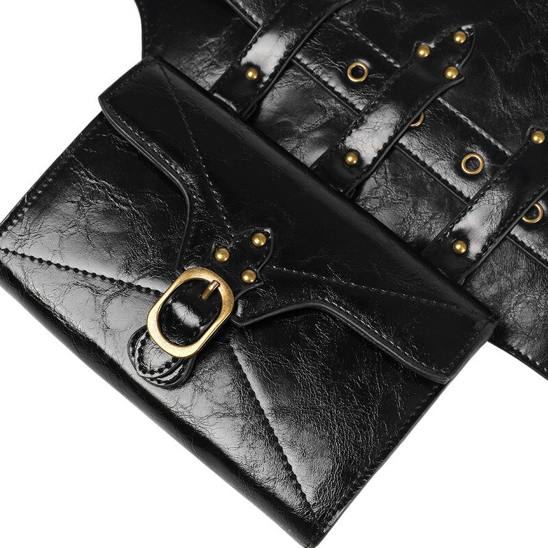 Европейская и американская Новая модная усовершенствованная женская сумка из искусственной кожи в стиле стимпанк крутая уличная Персонализированная поясная сумка в стиле ретро для девушек