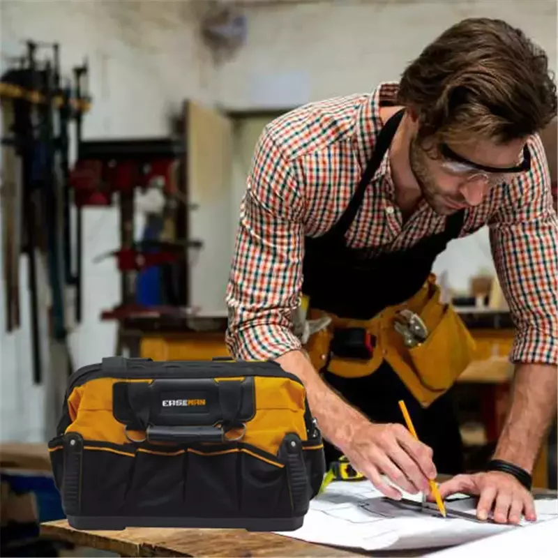 Organizador de ferramentas impermeável Oxford bolsa de pano bolsa de ferramentas eletricista ferramenta de trabalho de alto grau, espessado, resistente 1680D