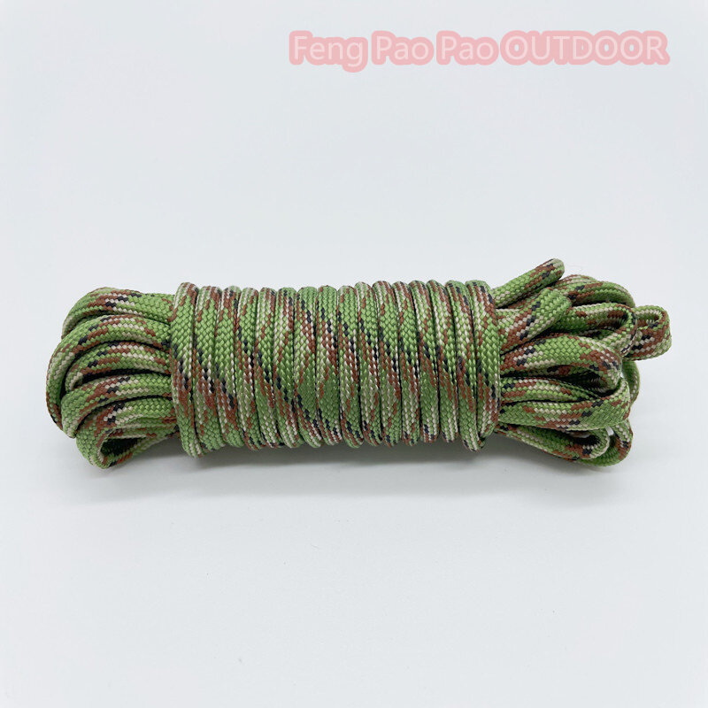 5 Meters Dia.4mm 7 Stand Cores Parachute Cord Lanyard Outdoor Camping Rope Climbing Hiking Survival Equipment Tent Accessories
