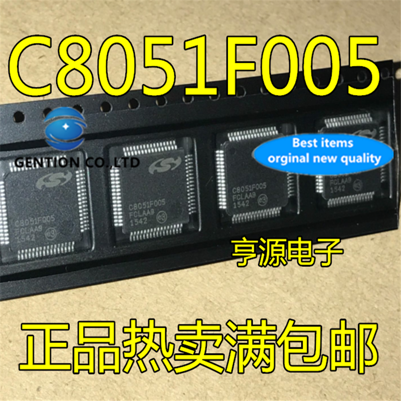 Controlador de C8051F005-GQR C8051F005, 10 piezas, C8051F005-GQ, QFP64, en stock, 100% nuevo y original